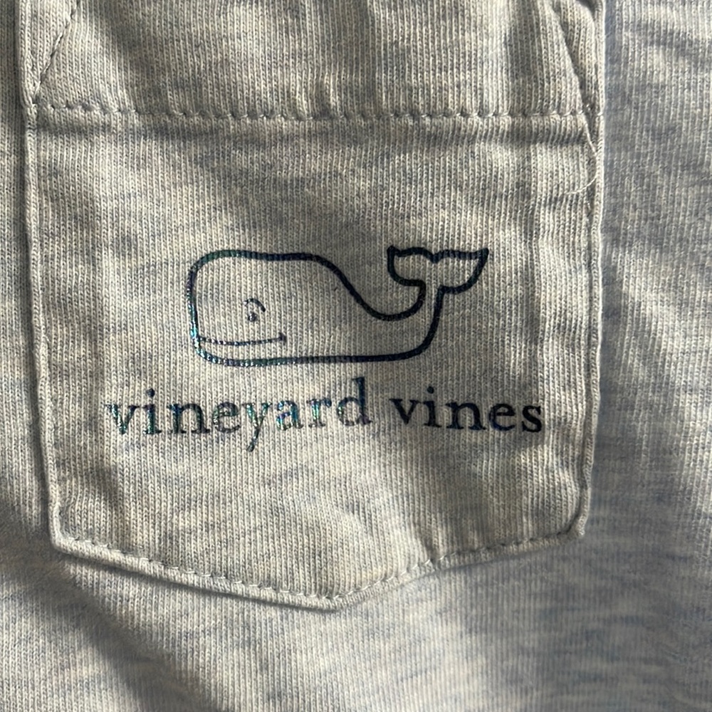 Vineyard Vines..hooded ..long sleeve tee! Iridescent logo/writing!